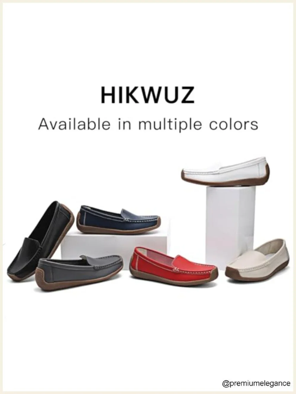 Women's Comfortable Leather Loafers Slip-Ons Driving Walking Mocs